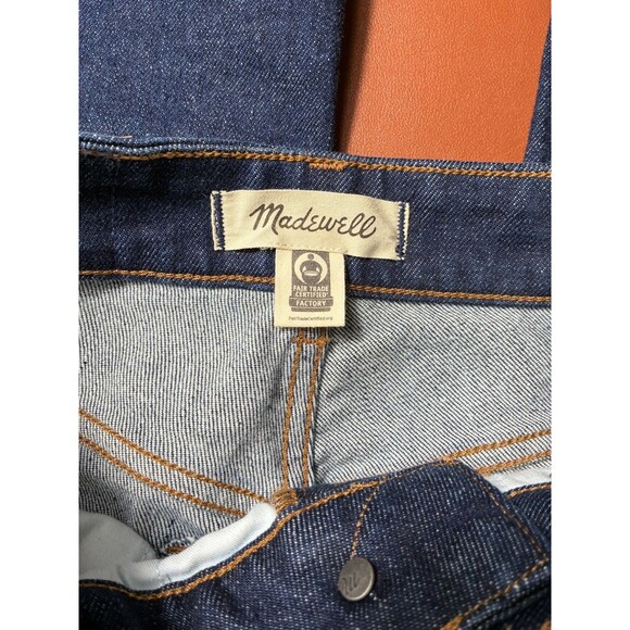 Madewell Women's High Rise Straight Leg Denim Pants Dark Blue 26P - Picture 6 of 9